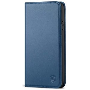 SHIELDON iPhone 8 Wallet Case - iPhone 7 Genuine Leather Kickstand Case - Royal Blue