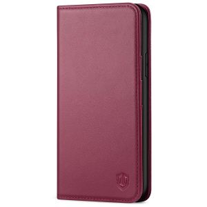 SHIELDON iPhone XR Wallet Case - iPhone XR Leather Case - Red Violet