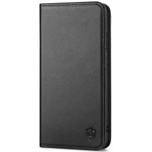 SHIELDON SAMSUNG Galaxy S23FE Wallet Case, SAMSUNG S23FE Leather Cover Flip Folio Book Case - Black