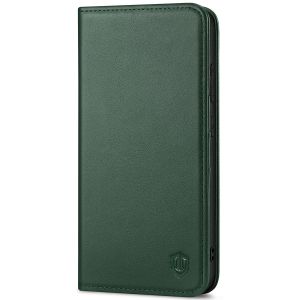 SHIELDON SAMSUNG Galaxy S23FE Wallet Case, SAMSUNG S23FE Leather Cover Flip Folio Book Case - Midnight Green