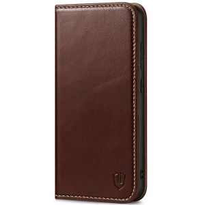 SHIELDON SAMSUNG Galaxy S23FE Wallet Case, SAMSUNG S23FE Leather Cover Flip Folio Book Case - Retro Coffee