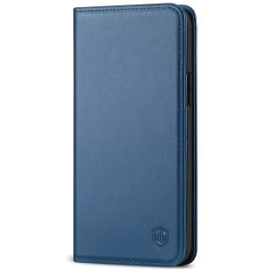 SHIELDON iPhone 13 Pro Wallet Case, iPhone 13 Pro Genuine Leather Cover with Magnetic Closure - Royal Blue