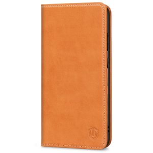 SHIELDON SAMSUNG Galaxy S23 Plus Wallet Case, SAMSUNG S23 Plus Leather Cover Flip Folio Book Case - Brown