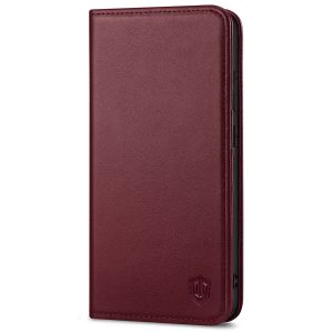 SHIELDON SAMSUNG Galaxy S23 Plus Wallet Case, SAMSUNG S23 Plus Leather Cover Flip Folio Book Case - Wine Red