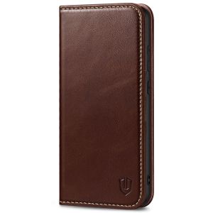 SHIELDON SAMSUNG Galaxy S23 Plus Wallet Case, SAMSUNG S23 Plus Leather Cover Flip Folio Book Case - Coffee - Retro