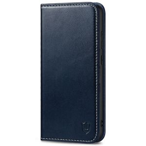 SHIELDON SAMSUNG Galaxy S23 Plus Wallet Case, SAMSUNG S23 Plus Leather Cover Flip Folio Book Case - Dark Blue - Retro