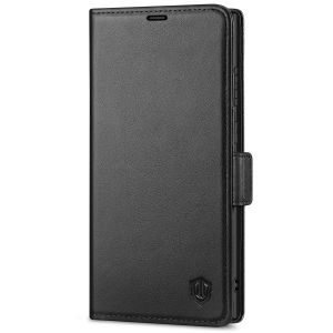 SHIELDON SAMSUNG Galaxy S23 Ultra Wallet Case, SAMSUNG S23 Ultra Leather Cover Flip Folio Book Case - Black