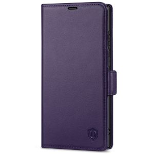 SHIELDON SAMSUNG Galaxy S23 Ultra Wallet Case, SAMSUNG S23 Ultra Leather Cover Flip Folio Book Case - Dark Purple