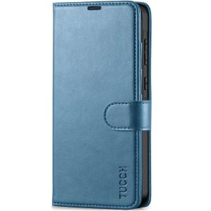 TUCCH SAMSUNG GALAXY A55 Wallet Case, SAMSUNG A55 Leather Case Folio Cover - Light Blue