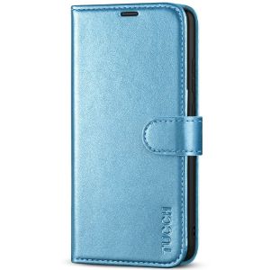 TUCCH SAMSUNG GALAXY A52 Wallet Case, SAMSUNG A52 Flip Case 6.5-inch - Shiny Light Blue