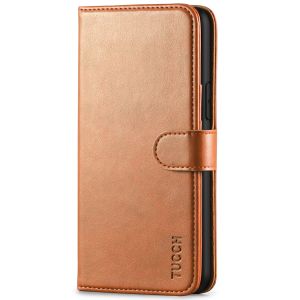 TUCCH iPhone 11 Pro Wallet Case with Strap, iPhone 11 Pro Stand Case with Card Holder - Light Brown