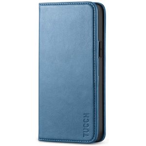 TUCCH iPhone 12 Wallet Case, iPhone 12 Pro Wallet Case, Flip Cover with Stand, Credit Card Slots, Magnetic Closure for iPhone 12 / Pro 6.1-inch 5G Lake Blue