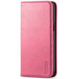 TUCCH iPhone 12 Wallet Case, iPhone 12 Pro Wallet Case, Flip Cover with Stand, Credit Card Slots, Magnetic Closure for iPhone 12 / Pro 6.1-inch 5G Hot Pink
