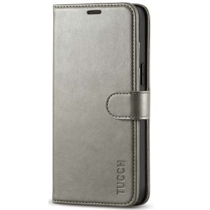 TUCCH iPhone 12 Pro Max Wallet Case, iPhone 12 Pro Max 6.7-inch Flip Case - Grey