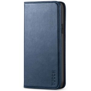 TUCCH iPhone 12 Pro Max Wallet Case, iPhone 12 Pro Max PU Leather Case, Flip Cover with Stand, Credit Card Slots, Magnetic Closure for iPhone 12 Pro Max 6.7-inch 5G Blue