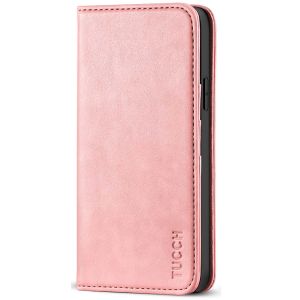 TUCCH iPhone 12 Pro Max Wallet Case, iPhone 12 Pro Max PU Leather Case, Flip Cover with Stand, Credit Card Slots, Magnetic Closure for iPhone 12 Pro Max 6.7-inch 5G Rose Gold