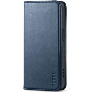 TUCCH iPhone 15 Plus Wallet Case, iPhone 15 Plus Stand Case - Dark Blue