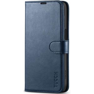 TUCCH iPhone 15 Plus Wallet Case, iPhone 15 Plus Leather Cover - Dark Blue