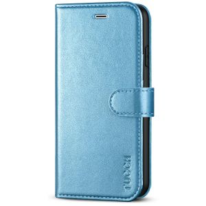 TUCCH iPhone 7 Wallet Case, iPhone 8 Case, Premium PU Leather Case - Shiny Light Blue