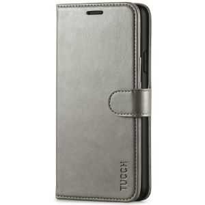 TUCCH iPhone XR Wallet Case - iPhone XR Leather Cover - Grey