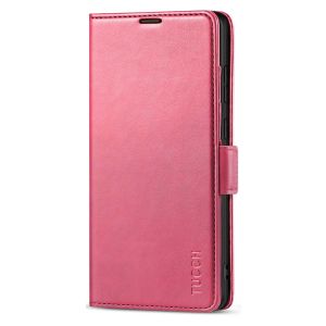 TUCCH SAMSUNG Galaxy Note20 Wallet Case, SAMSUNG Note20 5G Flip Cover Dual Clasp Tab-Hot Pink