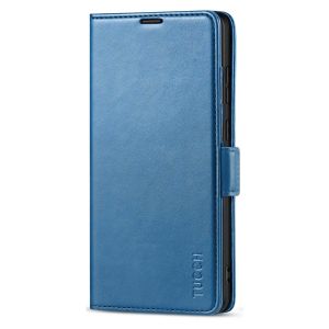 TUCCH SAMSUNG Galaxy Note20 Ultra Wallet Case, SAMSUNG Note20 Ultra 5G Flip Cover Dual Clasp Tab-Lake Blue