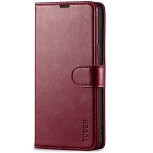 TUCCH SAMSUNG GALAXY S21 Wallet Case, SAMSUNG S21 Flip Case 6.2-inch - Wine Red