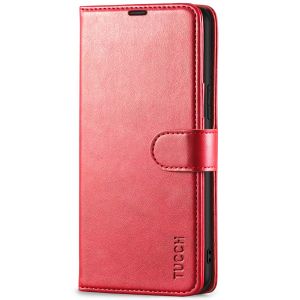 TUCCH SAMSUNG GALAXY S22 Wallet Case, SAMSUNG S22 PU Leather Case Flip Cover - Red