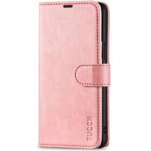 TUCCH SAMSUNG GALAXY S22 Wallet Case, SAMSUNG S22 PU Leather Case Flip Cover - Rose Gold