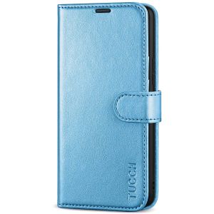 TUCCH SAMSUNG GALAXY S22 Wallet Case, SAMSUNG S22 PU Leather Case Flip Cover - Shiny Light Blue