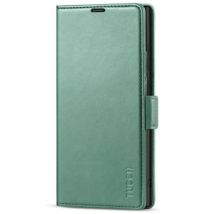 TUCCH SAMSUNG S22 Ultra Wallet Case, SAMSUNG Galaxy S22 Ultra PU Leather Cover Book Flip Folio Case with Dual Magnetic Tab - Myrtle Green