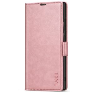 TUCCH SAMSUNG S22 Ultra Wallet Case, SAMSUNG Galaxy S22 Ultra PU Leather Cover Book Flip Folio Case with Dual Magnetic Tab - Rose Gold