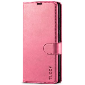 TUCCH SAMSUNG GALAXY S23 Plus Wallet Case, SAMSUNG S23 Plus PU Leather Case Book Flip Folio Cover - Hot Pink