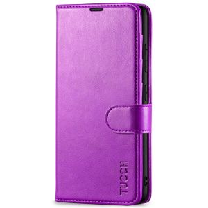 TUCCH SAMSUNG GALAXY S23 Plus Wallet Case, SAMSUNG S23 Plus PU Leather Case Book Flip Folio Cover - Purple