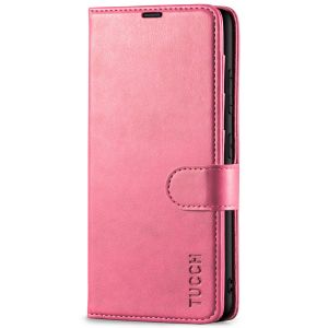 TUCCH SAMSUNG GALAXY S23 Wallet Case, SAMSUNG S23 PU Leather Case Flip Cover - Hot Pink