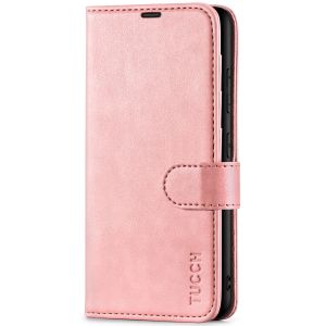 TUCCH SAMSUNG GALAXY S23 Wallet Case, SAMSUNG S23 PU Leather Case Flip Cover - Rose Gold