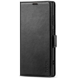TUCCH SAMSUNG S24 Ultra Wallet Case, SAMSUNG Galaxy S24 Ultra PU Leather Cover Book Flip Folio Case - Black