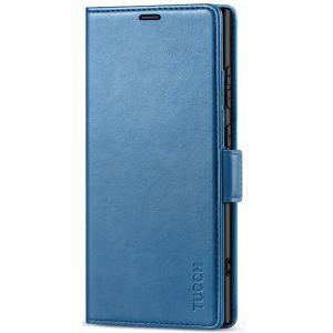 TUCCH SAMSUNG S24 Ultra Wallet Case, SAMSUNG Galaxy S24 Ultra PU Leather Cover Book Flip Folio Case - Light Blue