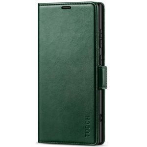TUCCH SAMSUNG S24 Ultra Wallet Case, SAMSUNG Galaxy S24 Ultra PU Leather Cover Book Flip Folio Case - Midnight Green