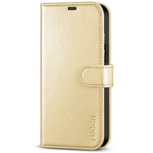 TUCCH iPhone 14 Pro Max Wallet Case, iPhone 14 Pro Max PU Leather Case with Folio Flip Book RFID Blocking, Stand, Card Slots, Magnetic Clasp Closure - Shiny Champagne Gold