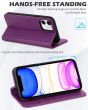 SHIELDON iPhone 11 Leather Cover - iPhone 11 Protective Case - Purple