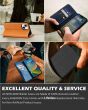SHIELDON iPhone 15 Plus Genuine Leather Wallet Case, iPhone 15 Plus Folio Case - Black