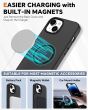TUCCH iPhone 15 Plus Detachable Leather Wallet Case, iPhone 15 Plus MagSafe Compatible Case - Black