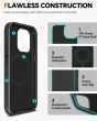 TUCCH iPhone 15 Pro Detachable Leather Wallet Case, iPhone 15 Pro MagSafe Compatible Case - Black