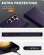 SHIELDON SAMSUNG Galaxy S23 Plus Wallet Case, SAMSUNG S23 Plus Leather Cover Flip Folio Book Case - Dark Purple
