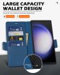 SHIELDON SAMSUNG Galaxy S23 Ultra Wallet Case, SAMSUNG S23 Ultra Leather Cover Flip Folio Book Case - Royal Blue