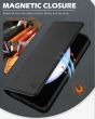 SHIELDON SAMSUNG Galaxy S24 Plus Wallet Case, SAMSUNG S24 Plus Genuine Leather Cover Flip Folio Book Case - Black