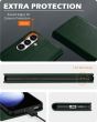 SHIELDON SAMSUNG Galaxy S24 Plus Wallet Case, SAMSUNG S24 Plus Genuine Leather Cover Flip Folio Book Case - Midnight Green