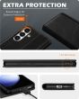 SHIELDON SAMSUNG Galaxy S24 Plus Wallet Case, SAMSUNG S24 Plus Genuine Leather Cover Flip Folio Book Case - Black - Retro