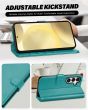 TUCCH SAMSUNG GALAXY A55 Wallet Case, SAMSUNG A55 Leather Case Folio Cover - Full Grain Cyan